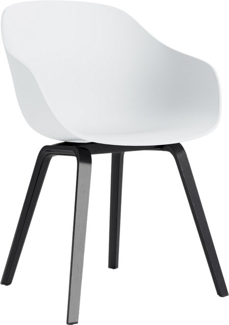 HAY About A Chair AAC 222 mit Armlehnen in Weiß und Eiche - Bild 1