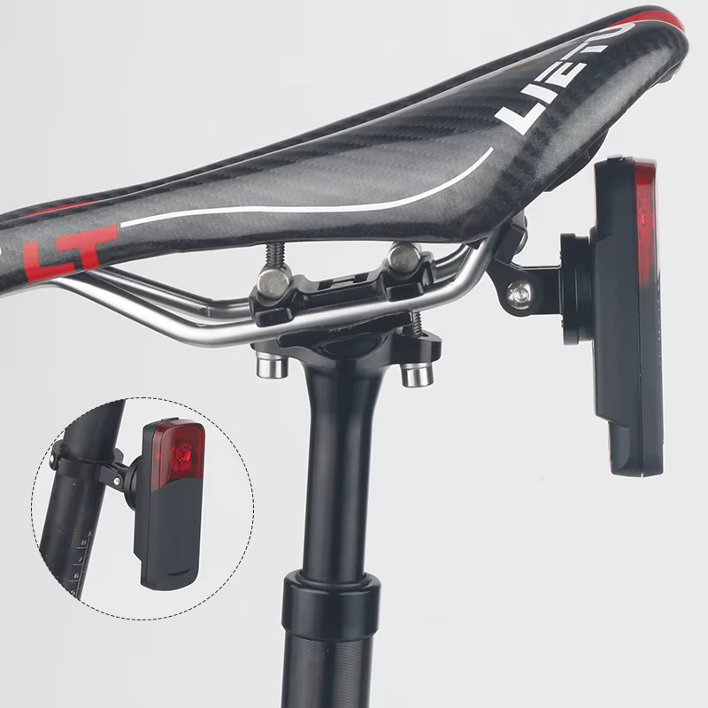 DEEMOUNT Richtungsverstellbarer Adapter in Schwarz für Fahrradcomputer, Scheinwerfer, Rückleuchten und Sportkameras - Bild 5