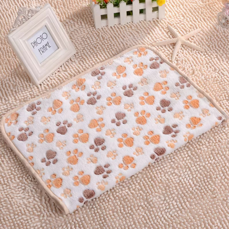 Holapet Haustier-Bettmatte aus Fleece in Coffee, handgefertigte weiche Decke für Hunde und Katzen, B/T: 60 x 40 cm - Bild 3
