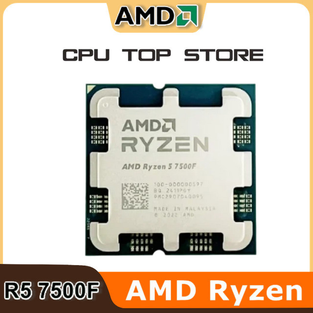 AMD Ryzen 5 7500F Prozessor mit 6 Kernen und 12 Threads, Sockel AM5, DDR5, 3,7 GHz - Bild 1