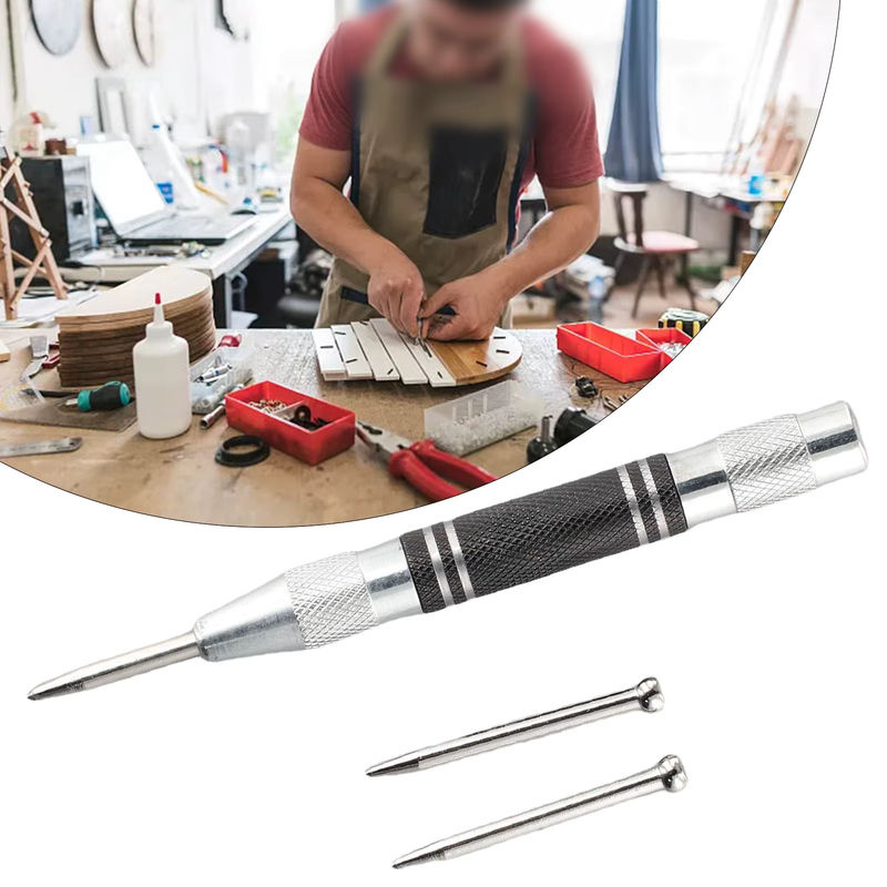 Vibratite 3er-Set Zentrumspunz Set aus Stahl für Holz und Metall zur präzisen Markierung und Bohrung - Bild 2