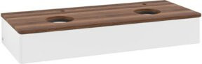V&B Waschtischunterschrank Antao ohne Frontstruktur, weiß lackiert, Wandmontage, B/T/H: 120 x 50 x 19 cm - Bild 1