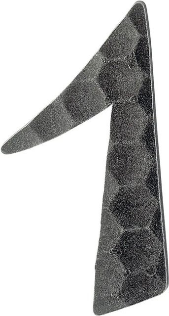AnsaPro Hausnummer 1 aus schwarzem Schmiedeeisen und verzinktem Stahl - Bild 1