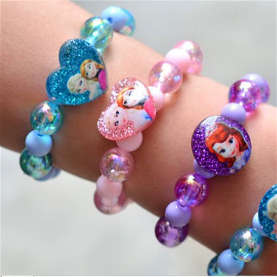 Disney Perlen-Glitzer-Armband, Kinder, Mädchen - Bild 2