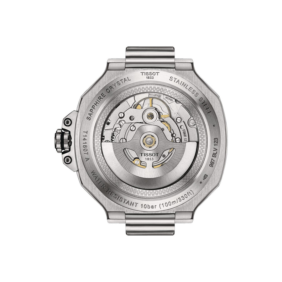 Tissot Herrenuhr T-Race, Automatik, Edelstahl, 41 mm, Schwarz, Silikon - Bild 3