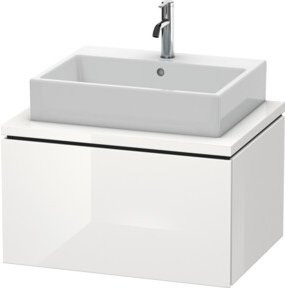 Duravit Waschtischunterschrank L-Cube in Weiß Hochglanz für Konsole mit 1 Auszug, B: 72 cm, T: 54,7 cm, H: 40 cm - Bild 1