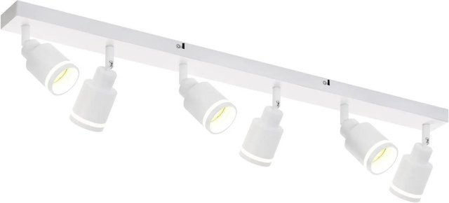 NETTLIFE Deckenstrahler aus Metall in Weiß, modern und verstellbar mit GU10 Fassung - Bild 1