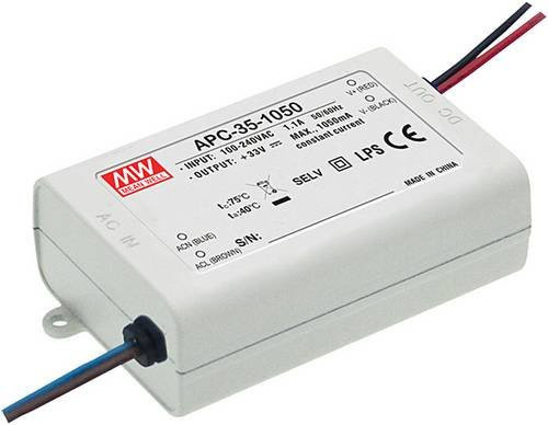 Mean Well APC-35-700 LED-Treiber Konstantstrom 35W 0.7A 15 - 50 V/DC in Weiß - Bild 1