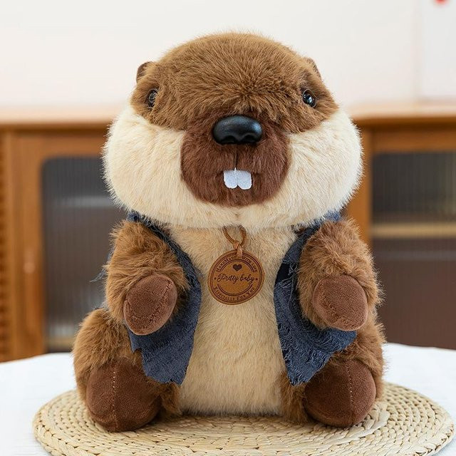 Niedliche Murmeltier Puppe Plüschtier, 23 cm - Bild 1