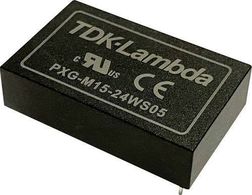 TDK PXG-M15-24WS12 DC/DC-Wandler 24 V/DC auf 5 V/DC 1.25A 15W Schwarz - Bild 1