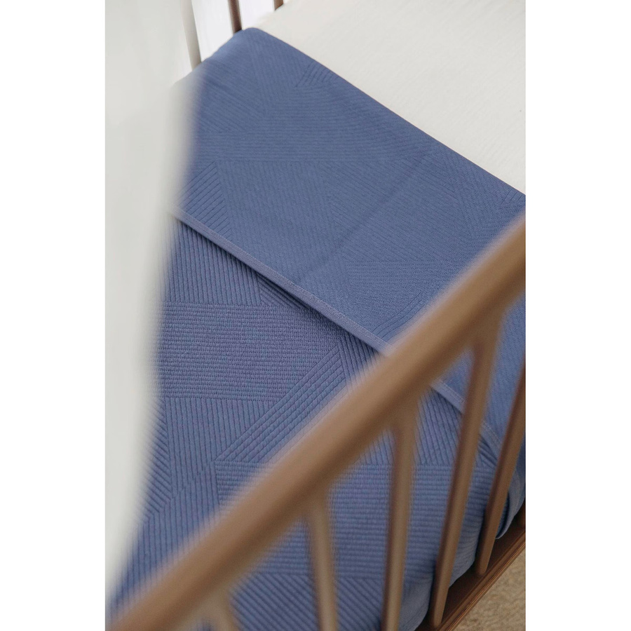 Meyco Baby Babydecke aus Baumwolle in Blau, B/T: 75 x 100 cm, 0.5 TOG - Bild 2
