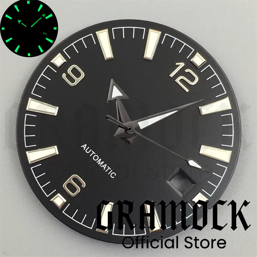 Gramock Zifferblatt, 31 mm, Schwarz, Unisex - Bild 4