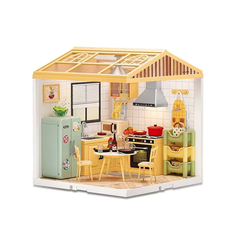 CONUSEA DIY Kinder-Bastelset Puppenhaus, mit Beleuchtung - Bild 3