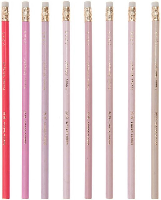 Rico Design Paper Poetry Bleistifte All shades of Sakura 8er-Set in Rosa - Bild 1