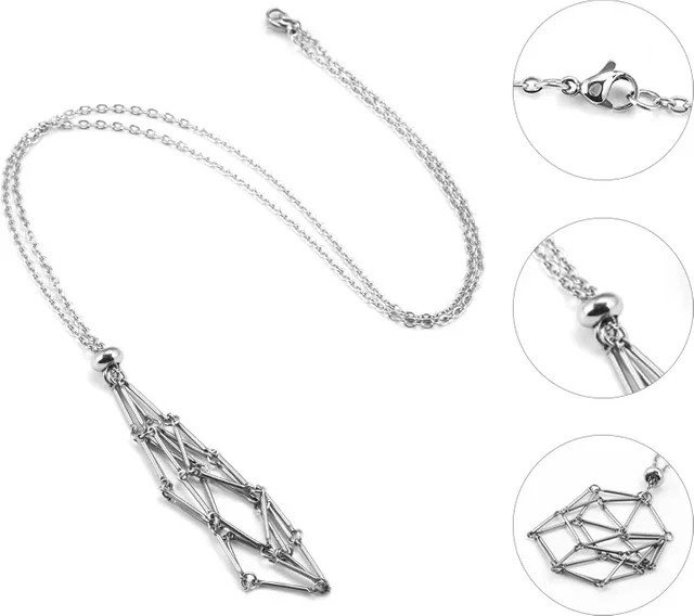 SANSWL Halskette Edelstahl, Silber, Unisex - Bild 1