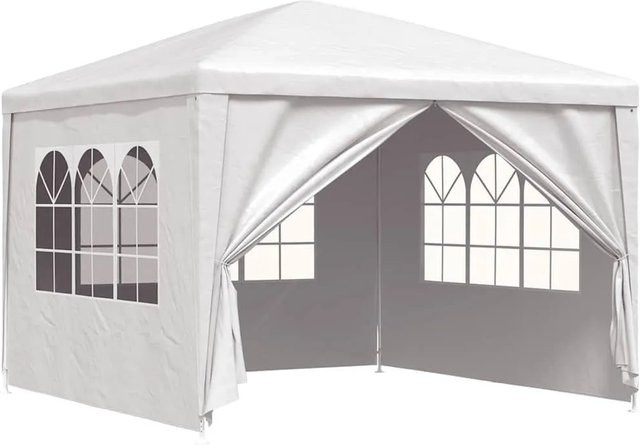 Furnicato Partyzelt Weiß mit PE-Dach, B/T: 300 x 300 cm - Bild 1