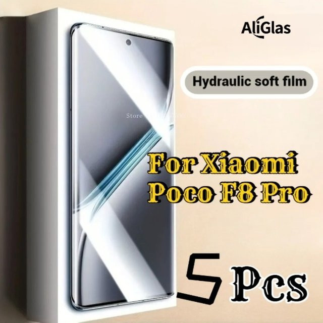 5 Stück HD Soft TPU Hydrogel Displayschutz für Xiaomi Poco F8 Pro, Ultra Klar und Glänzend, Transparent - Bild 1