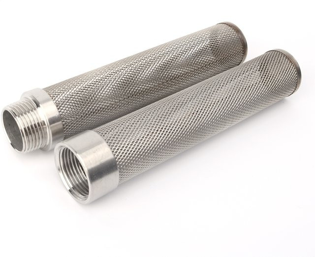 UP-CLOUD Edelstahl Ganzkörper Filter mit Außen- und Innengewinde in Silber für Gartenbewässerung und Aquarium, 20-63mm - Bild 1