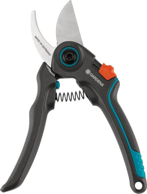 Gardena ExpertCut Gartenschere in Dunkelgrau/Türkis mit Edelstahl und glasfaserverstärktem Kunststoff, Maße L x B x H: 18 x 5,5 x 2 cm - Bild 1