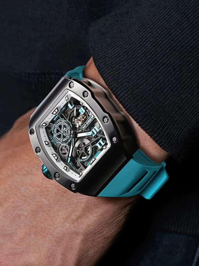 Pagani Designs Armbanduhr Automatik, Edelstahl, Schwarz, Herren - Bild 6