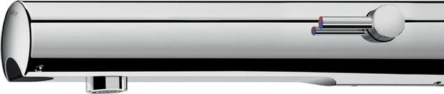 Delabie TEMPOMATIC MIX 4 elektronische Sensor-Mischbatterie aus Edelstahl in Chrom, Wandmontage, B/T/H: 22,0 x 15,0 x 37,0 cm - Bild 1