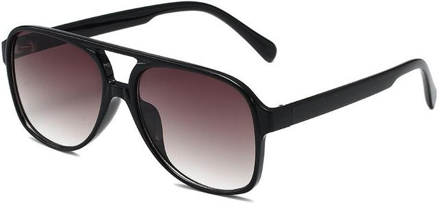 Sonnenbrille Unisex, Vollrand, Square, Kunststoff, black - Bild 1