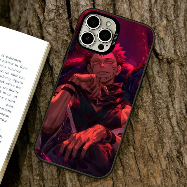Sukuna Handyhülle für Apple iPhone 11 bis 17 Pro Max, Silberbeschichtet, Farbig - Bild 1