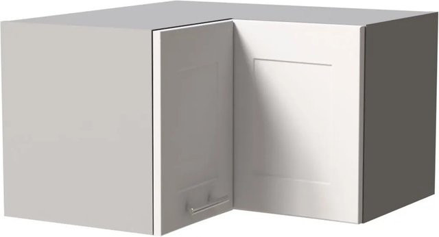 Feldmann-Wohnen Eckhängeschrank Oslo Küchenschrank in Grau und Weiß Matt B/T/H: 60 x 60 x 36 cm - Bild 1