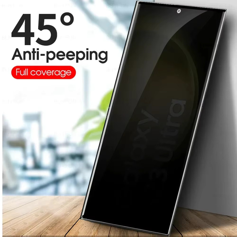 2er-Set Samsung Galaxy S23 Ultra und S24 Ultra sowie S24 Plus 5G Privatsphäre Panzerglas Anti-Spion Displayschutz - Bild 4