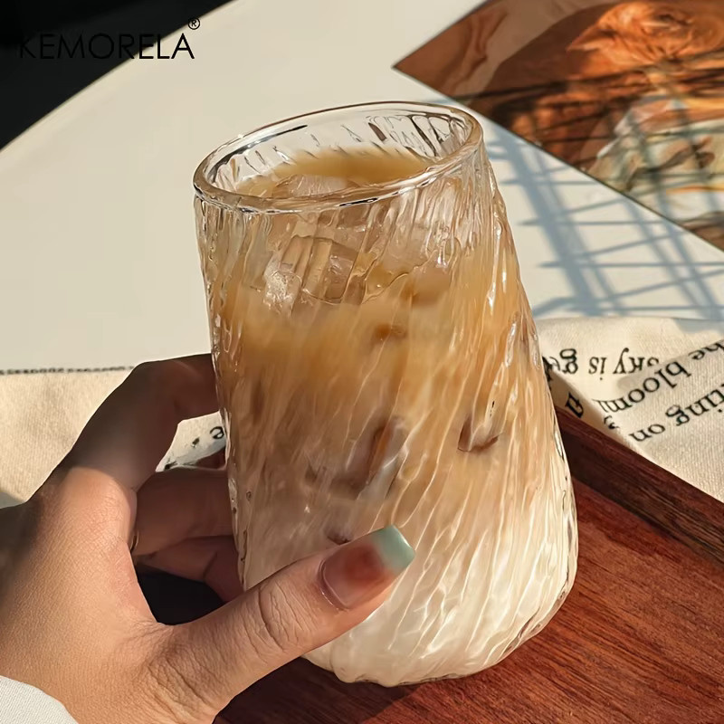 KEMORELA Glas-Tumbler mit rotierendem Streifen-Design, transparent, B/T/H: 6,0 x 6,5 x 12,0 cm - Bild 4