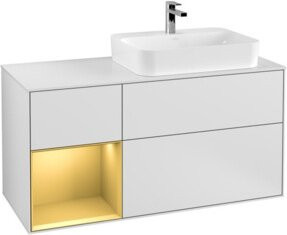 V&B Waschtischunterschrank Finion in Weiß lackiert, Breite: 120 cm, Tiefe: 50,1 cm, Höhe: 50,1 cm - Bild 1