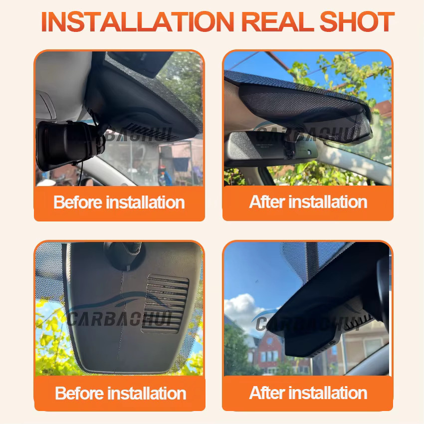 CARBAOHUI 4K UHD Dash Cam Plug and Play Auto DVR Video Recorder für Mazda CX-9 CX-8 CX-5 CX-4 (2018-2023), Linkslenker, Schwarz - Bild 2