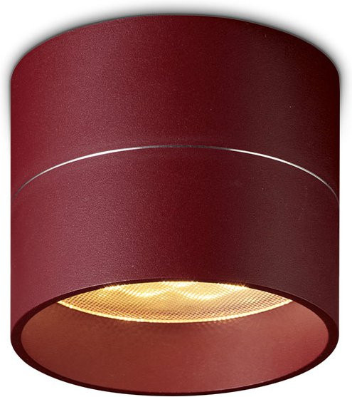 Oligo Tudor S LED-Deckenleuchte in Rot Matt mit Tunable White (2200K - 5000K) und Casambi-Steuerung - Bild 1