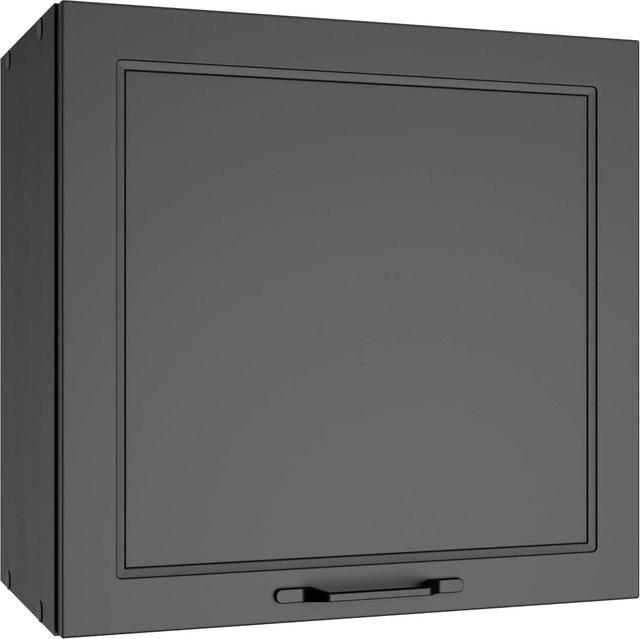 Held Küchen Hängeschrank Kempten in Landhaus Optik, Grau/Graphit, Breite: 60 cm - Bild 1