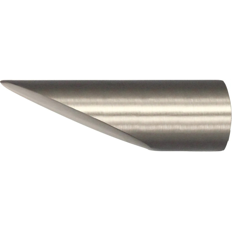 Mydeco Gardinenstangen-Endstück Cut in Edelstahl-Optik, Silber, Durchmesser: 1,6 cm - Bild 2