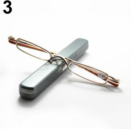 Amusedly Lesebrille, Metall, Vollrand, rechteckig, Gold, Unisex - Bild 1