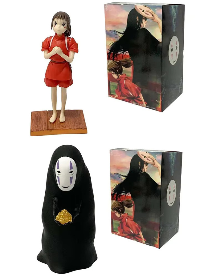 Spirited Away Gesichtsloser Männlicher Hayao Miyazaki Charakter, PVC-Actionfiguren-Set - Bild 3