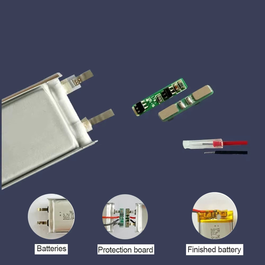 701535 Polymer-Lithium-Akku 3,7 V 350 mAh in Silber für Bluetooth-Headsets und diverse Geräte - Bild 2