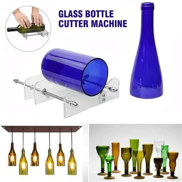 Verstellbares Glasflaschen-Schneidewerkzeug aus Kunststoff für Rotweinflaschen und DIY-Projekte - Bild 1