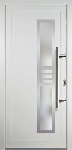 Meeth Kunststoff-Haustür Signum Exklusiv in Weiß mit satiniertem Glaseinsatz, modern, B/H: 98,0 x 208,0 cm - Bild 1