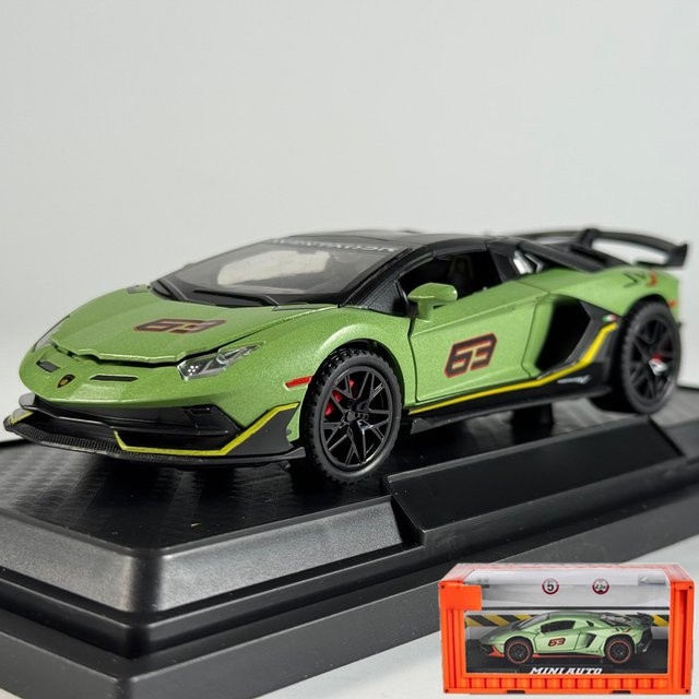 Linyi toy car Aventador Svj 63, Modellauto, 1:32, Metall, ab 18 Jahre - Bild 1