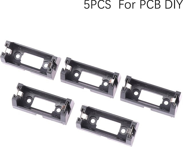 5 Stück Plug-in CR123A Batteriehalter 16340 Box LIR123A Aufbewahrungsabdeckung für PCB DIY in Schwarz - Bild 1