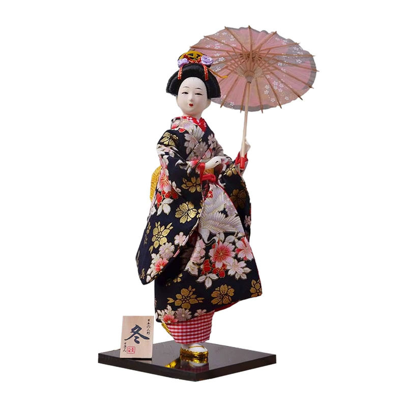 Homyl Japanische Geisha Ornament Miniatur Figur in Multicolor, Höhe: 30,48 cm - Bild 3