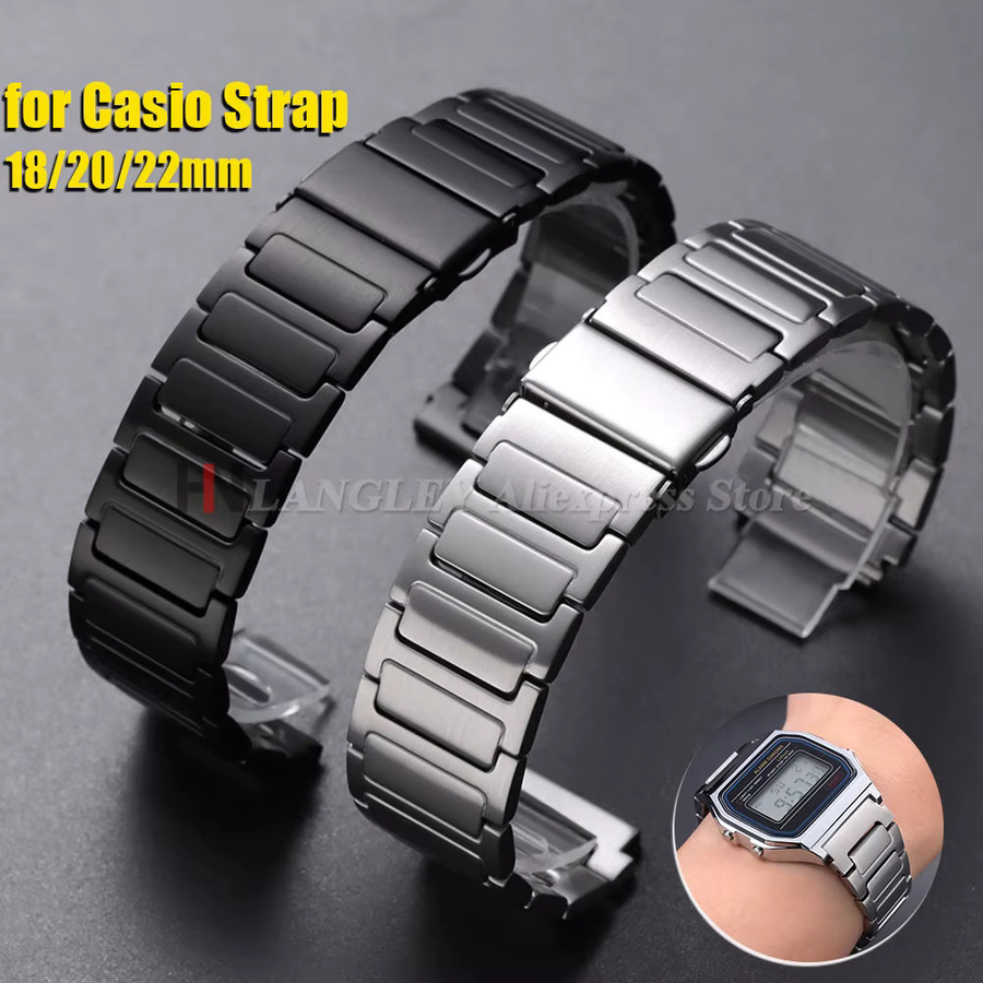 langley Uhrenarmband Edelstahl, Silber, Schwarz, Herren - Bild 5