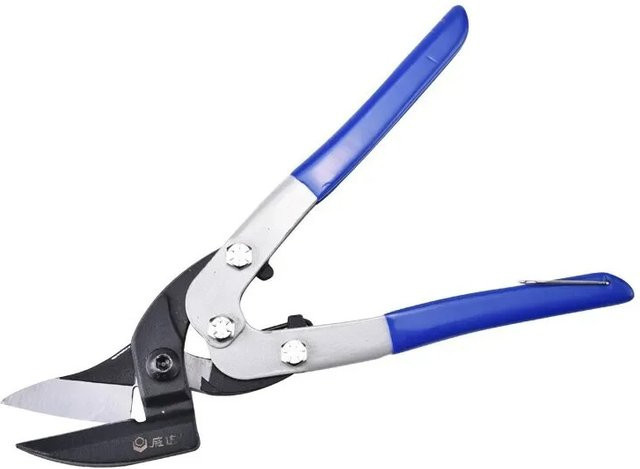 Professionelle 10-Zoll-Eisenblechschere aus Metall in Blau für industrielle Metallarbeiten - Bild 1