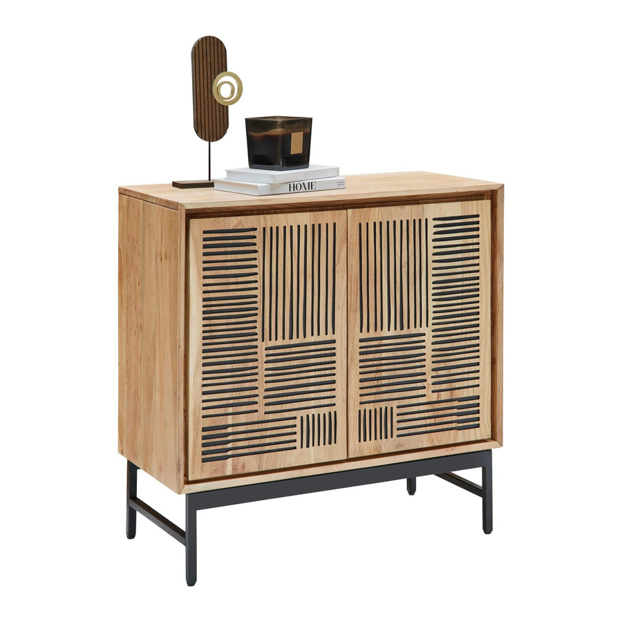 Mömax Sideboard Tarim in Schwarz und Akaziefarben mit modernem Design aus Holz und Metall - Bild 2