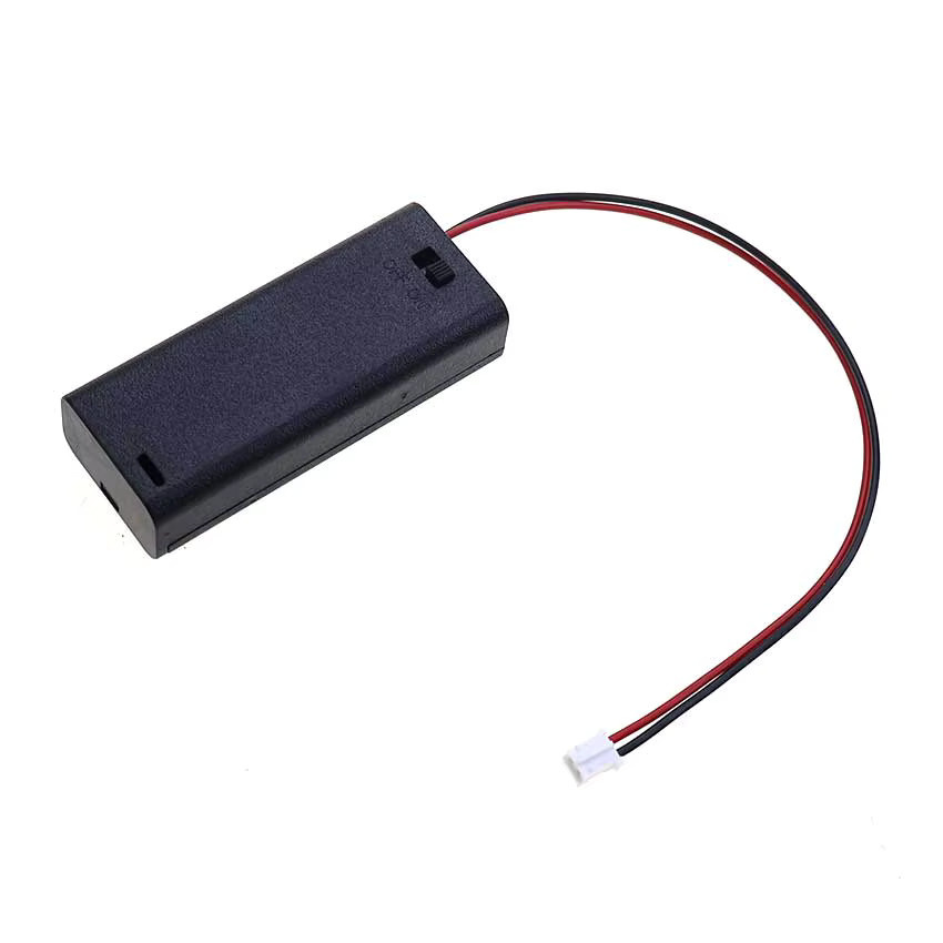 JCD 2-Slot AAA-Batteriehalter in Schwarz mit PH2.0 XH2.54 Dupont SM Steckern und Schalter - Bild 3