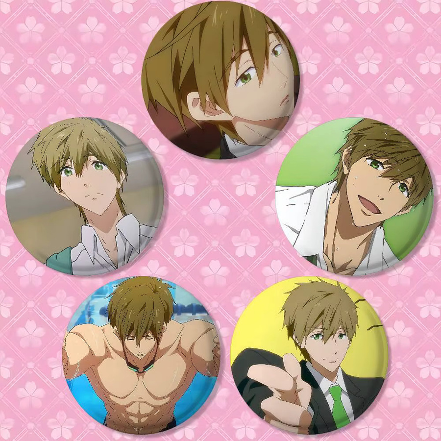 Brosche T-Tachibana M-Makoto Anime, Reversnadel - Bild 3