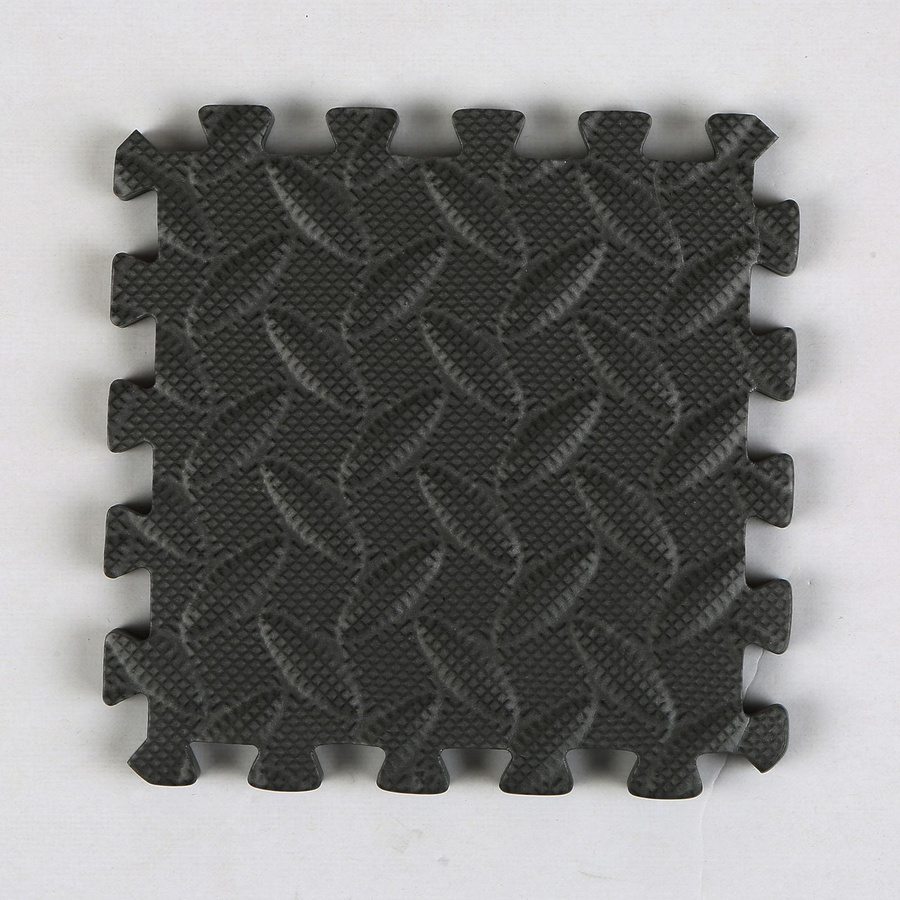TOMTOP JMS EVA Schaumstoff-Trainingsmatten Set, 36 Stück, rutschfest, schwarz und grau, B/T/H: 15 x 15 x 1 cm - Bild 6