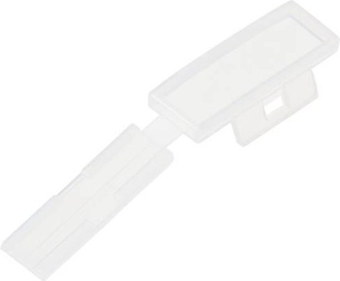 TRU COMPONENTS Kabelmarkierer TC-MC1203-100 zur Montage mit Kabelbindern, Transparent, 100 Stück, Beschriftungsfläche: 32 x 11 mm - Bild 1
